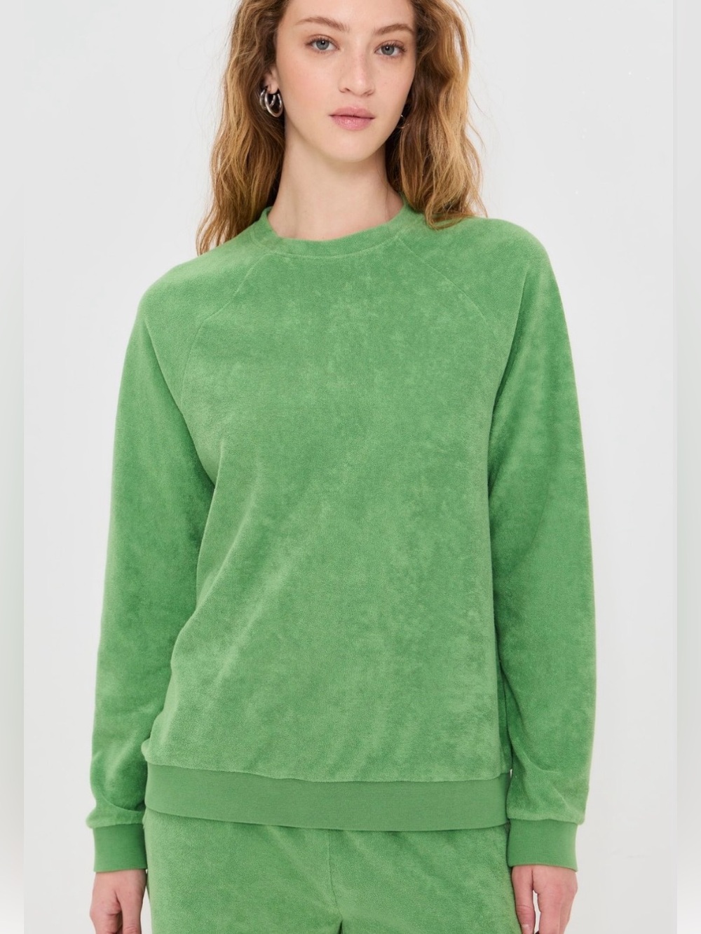 Kule The Franny Green Crewneck Sweatshirt